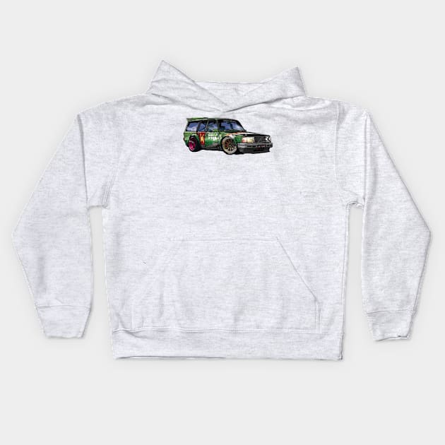 Car Kids Hoodie by designsimox